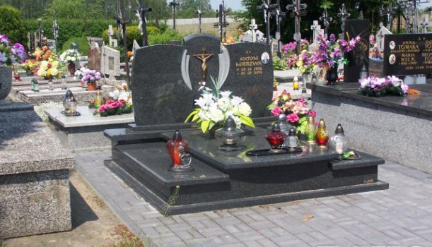 Nagrobek podwójny z granitu Impala