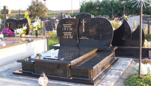 Nagrobek podwójny z granitu Uba Tuba