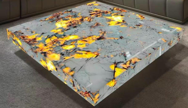 Ława do salonu, stolik pomocniczy – nowoczesne trendy zwykorzystaniem kamienia