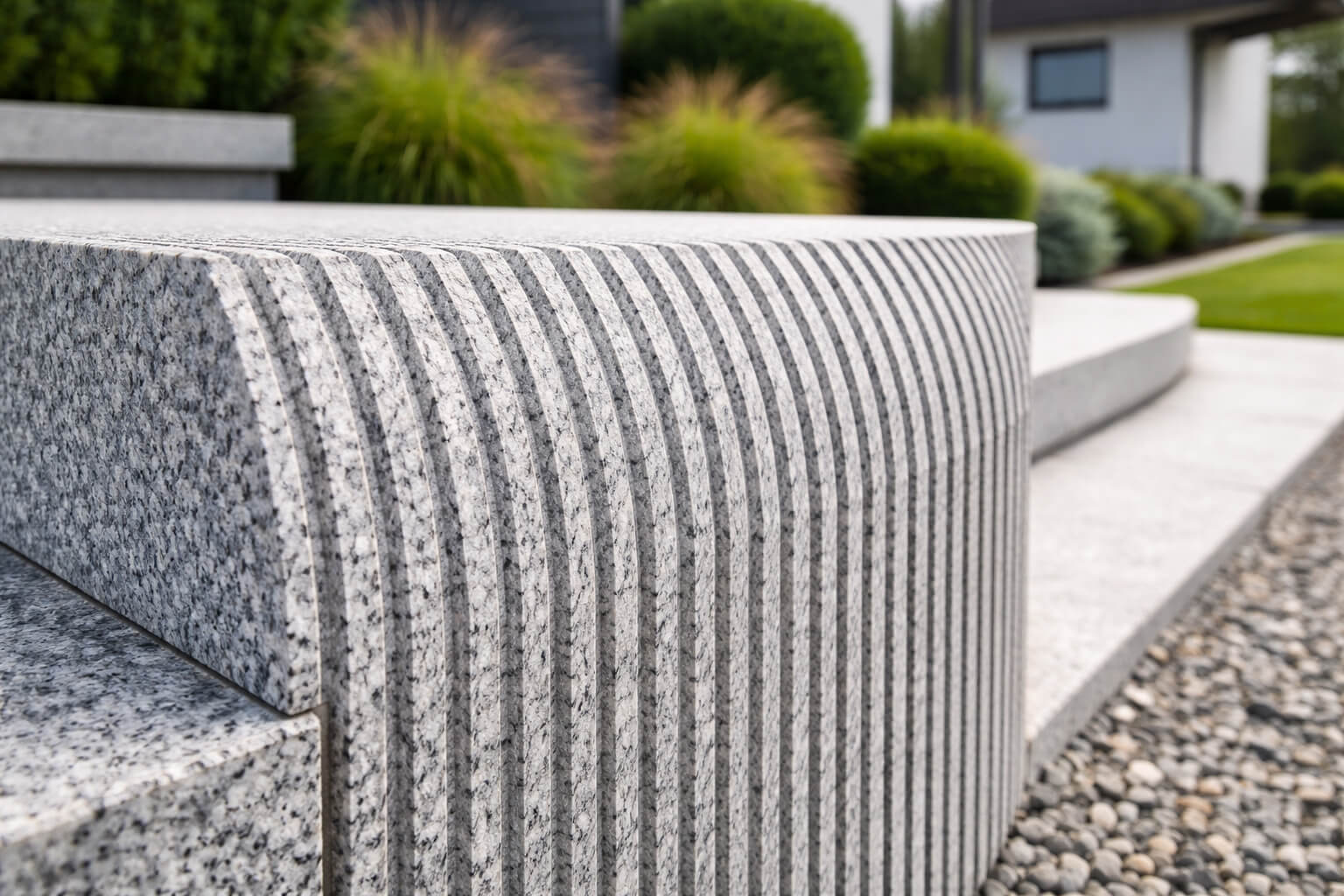 Ryflowania w kamieniu naturalnym – coraz częściej wybierane wykończenie w nowoczesnych projektach